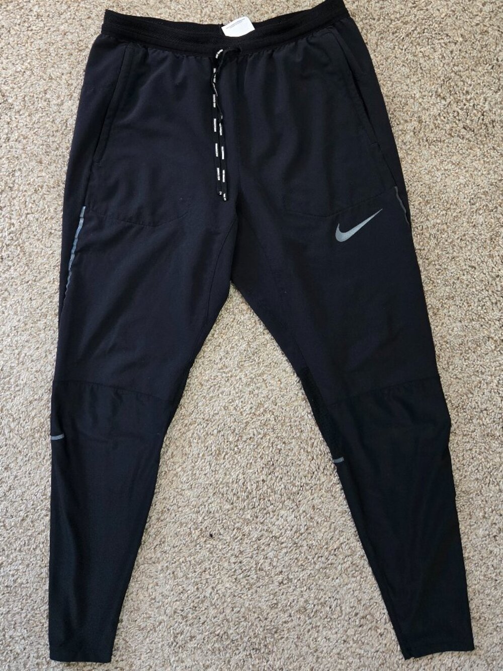 Nike Phenom Elite Running Pants Mens Small Black Good CU5493-010 Joggers